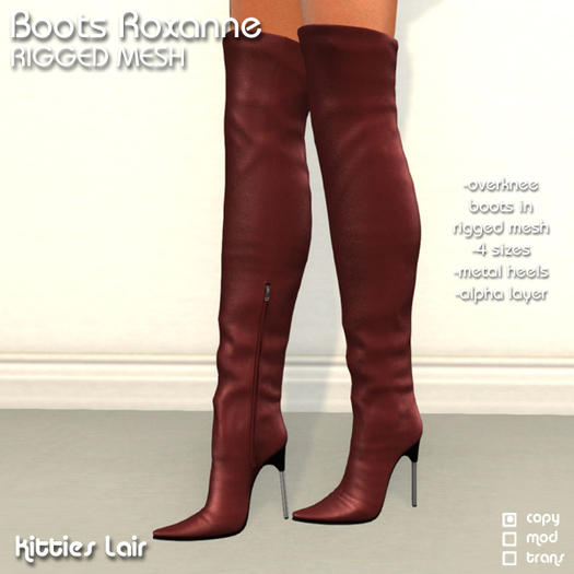 *KL* Overknees Roxanne Red