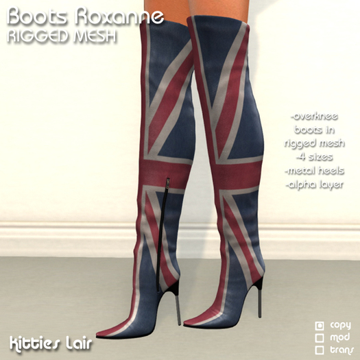 *KL* Overknees Roxanne Union Jack