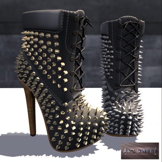 {A&C} Sweet  Tania Heel Boots  (Gray)