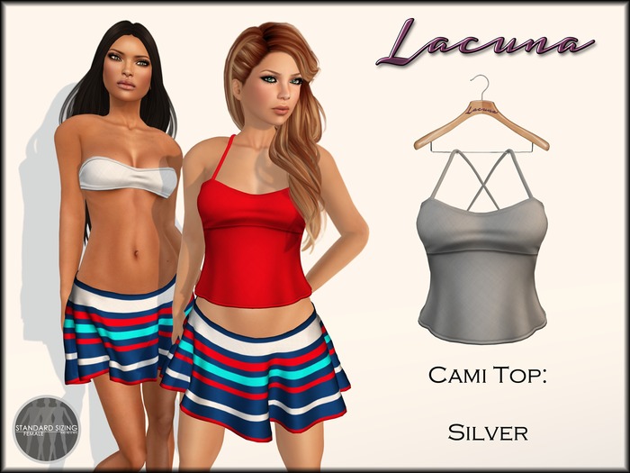 *LACUNA* Cami Top - Silver