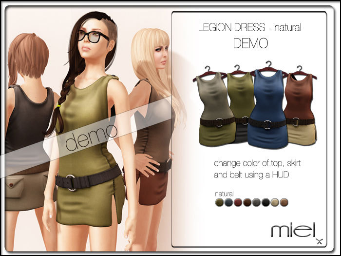 MIEL REGATTA DRESS DEMO - solid bright (MESH)