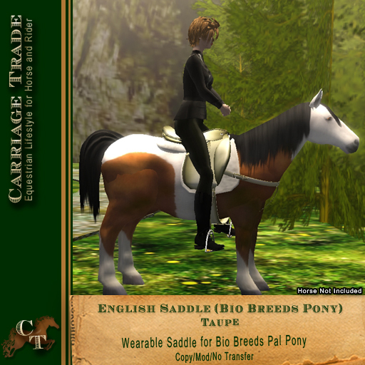 @CT@ English Saddle (Bio Breeds Pony) Taupe