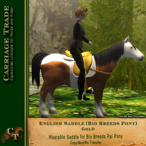 @CT@ English Saddle (Bio Breeds Pony) Gold