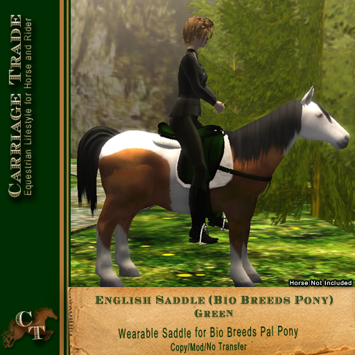 @CT@ English Saddle (Bio Breeds Pony) Green