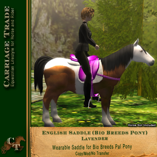 @CT@ English Saddle (Bio Breeds Pony) Lavender