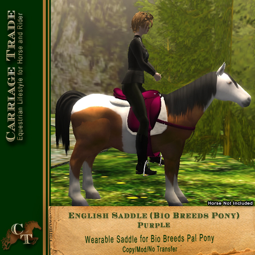 @CT@ English Saddle (Bio Breeds Pony) Purple