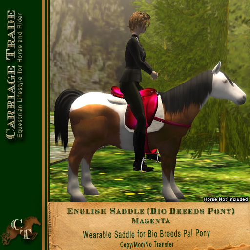 @CT@ English Saddle (Bio Breeds Pony) Magenta