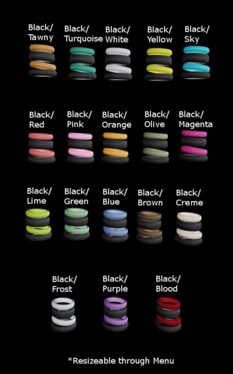 ~SV~ Designs Black Bangles Fatpack