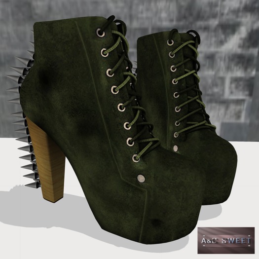 {A&C} Sweet -Britney Boots (Green)