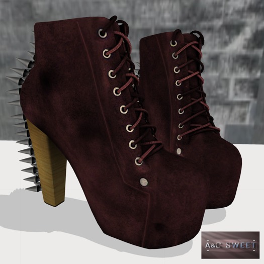 {A&C} Sweet -Britney Boots (Garnet)
