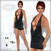 *Lurve* Lil Mesh Halter Mini - Midnight