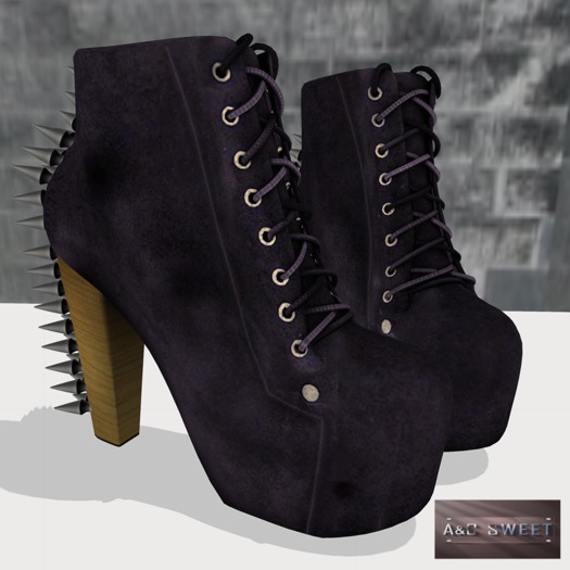 {A&C} Sweet -Britney Boots (Purple)