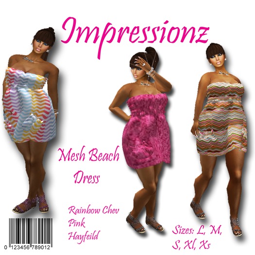 Impressionz: Beach Tote Rainbow  Chev