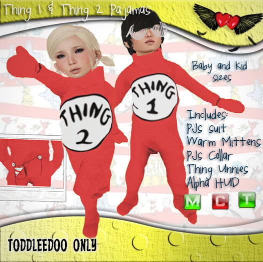 .:[AMAME]:. Kids Thing 1 Toddleedoo Baby PJs