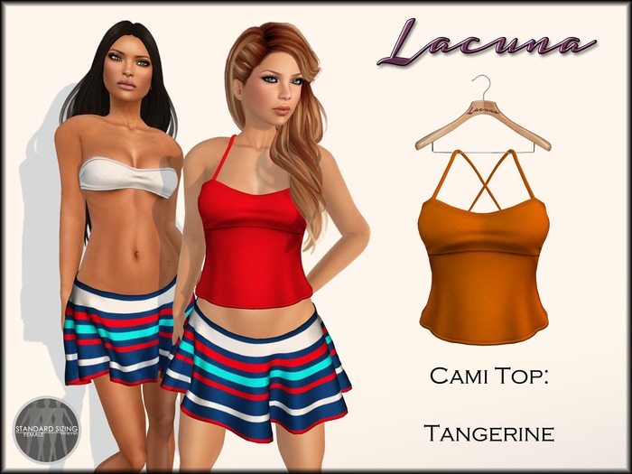 *LACUNA* Cami Top - Tangerine