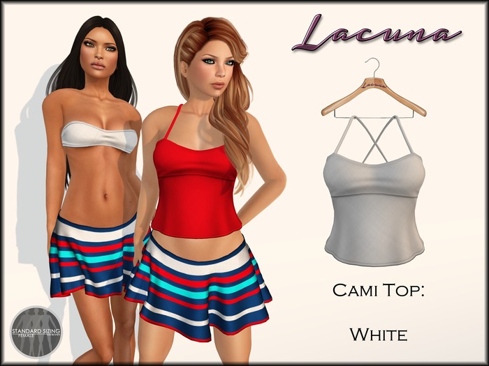 *LACUNA* Cami Top - White