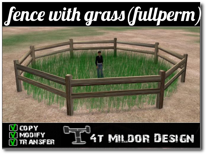 fence with grass