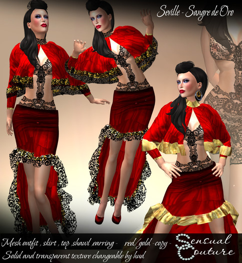 Mesh Seville Sangre de Oro  * red *