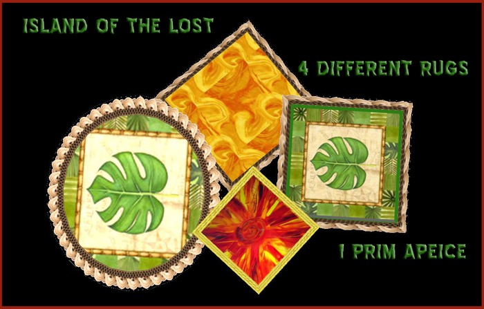 ISLAND OF THE LOST TROPICAL RUGS 