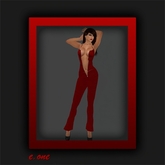 e.one Zip Up Jumpsuit Red