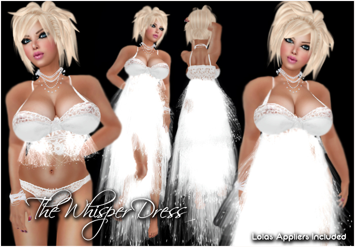 Souled Out Whisper Dress White Normal Avi Size (Lolas)