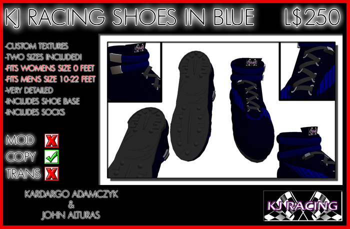 KJ Racing Shoes in Blue for Men and Women