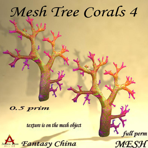 Mesh tree corals 4 full perm 0.5 prim