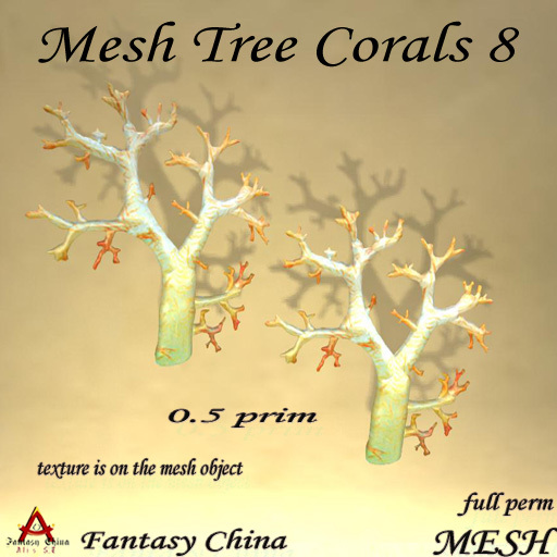 Mesh tree corals 8 full perm 0.5 prim