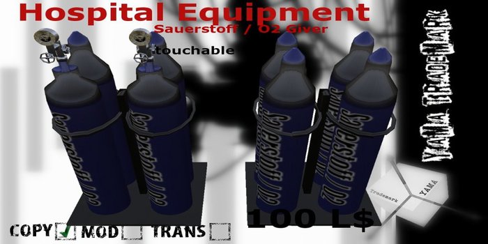 Hospital Equipmet-Sauerstoff - O2 Giver