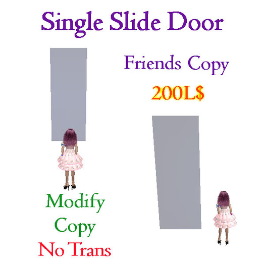 BB Single Slide Door Friends Copy 1.2