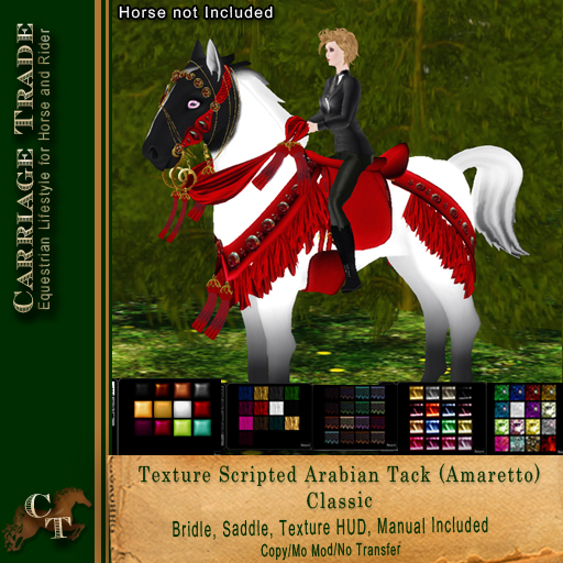 @CT@ Arabian Bridle & Saddle Set (Amaretto) BOXED  Classic