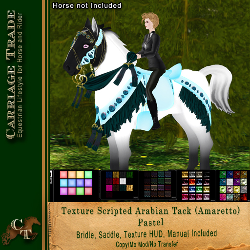 @CT@ Arabian Bridle & Saddle Set (Amaretto) BOXED Pastel