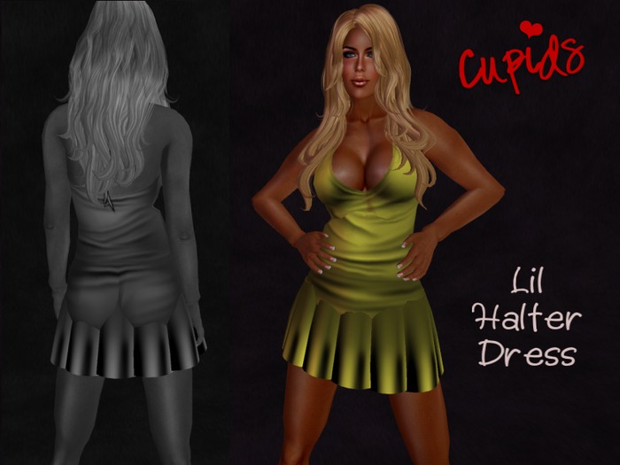 Lil Halter Dress Gold