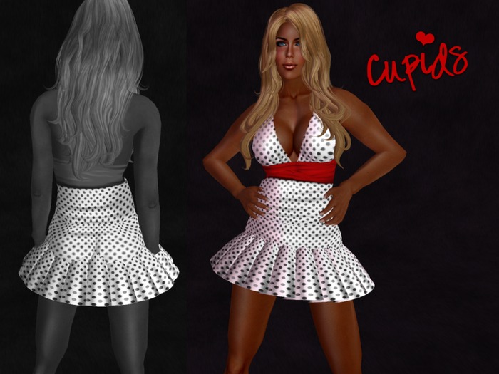 Polka Dot Halter Mini Red