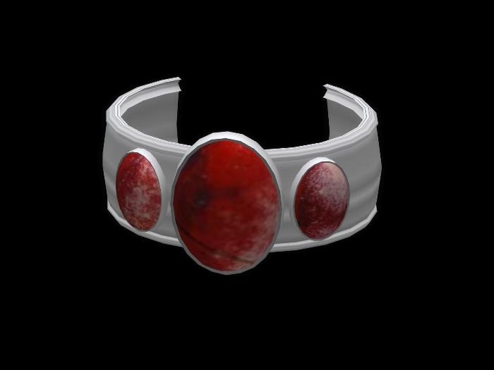 Silver Wrist Cuff, Wide, Jasper Cabochon