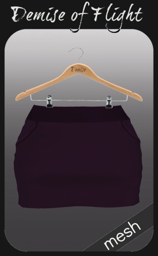 Demise of Flight : Selene Suede Highwaist Mini : Demo