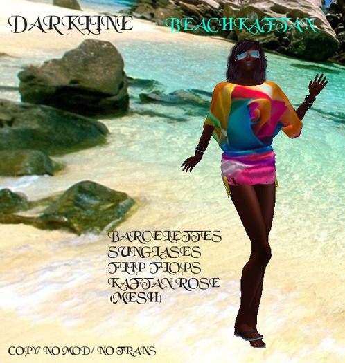 <==DARKLINE==>Beachkaftan rose