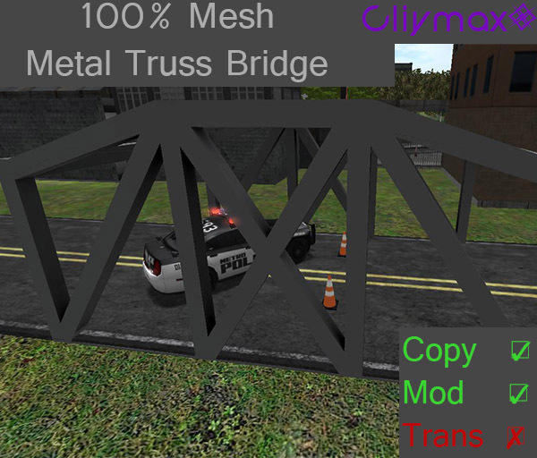 Cliymax Mesh Metal Truss Bridge