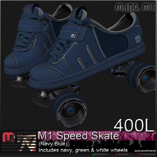 M.Inc. M1 Speed Skate (Navy Blue)