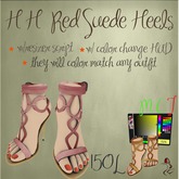 ON SALE NOW !! HH Red Suede Heels