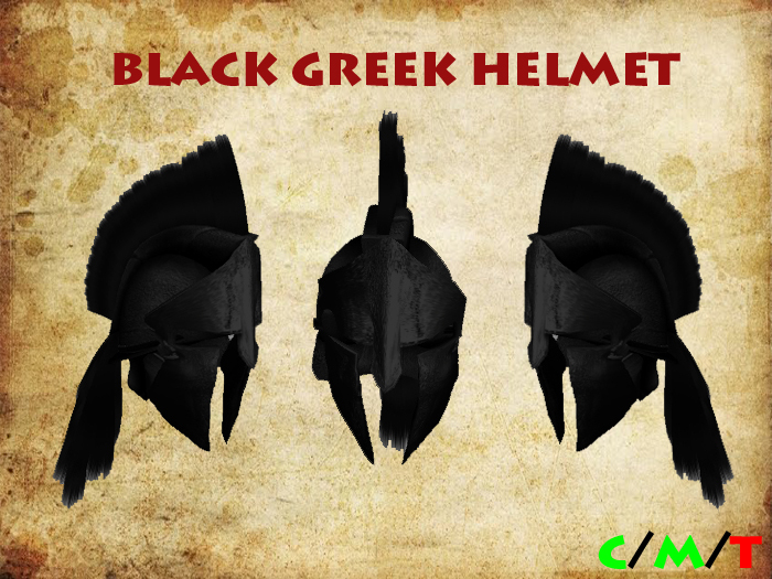 Black Greek Helmet ver 2.0