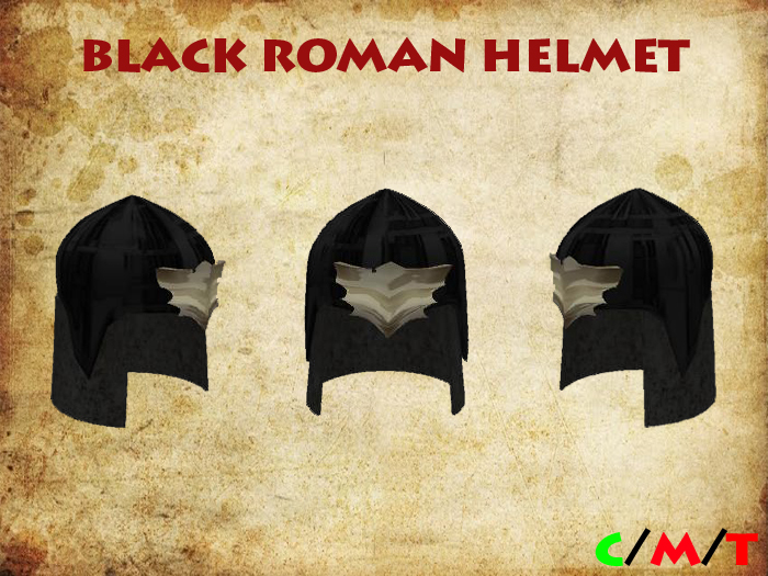 Black Roman Helmet