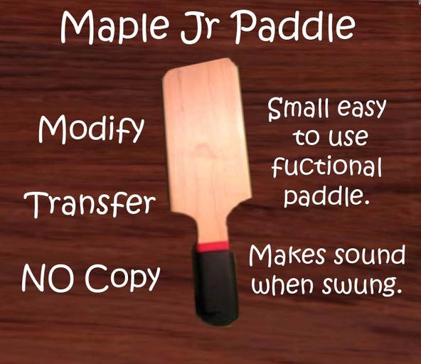 Maple Jr Paddle (Boxed)