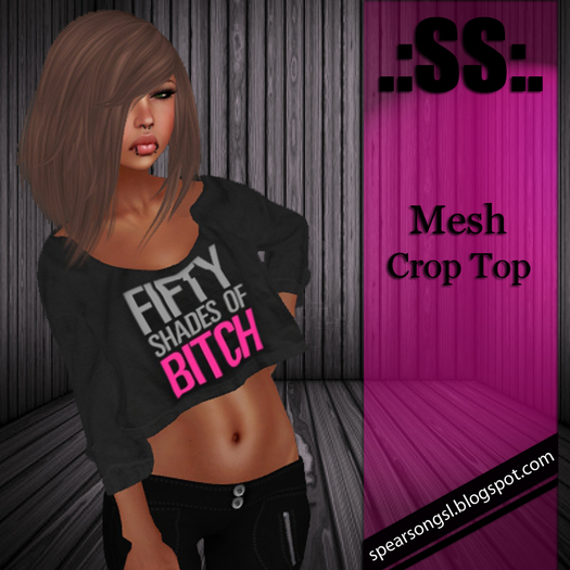 .:SS:. 50 SHADES WOMENS CROP TOP 