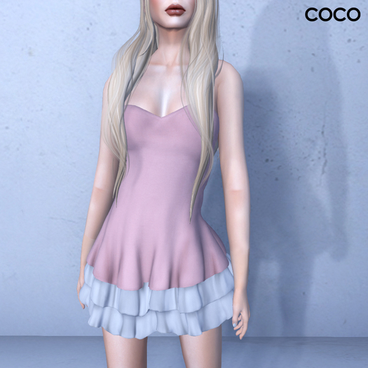 *COCO*_StraplessDress_LightPink