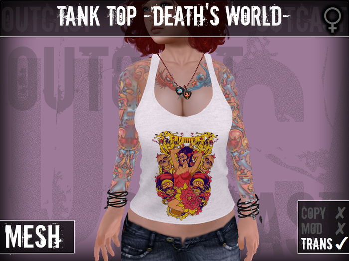 **OC** TankTop Pumpkin DJ -Black- 
