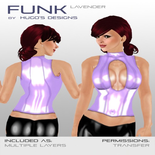 Funk - Lavender Latex Top - Hugo's Design