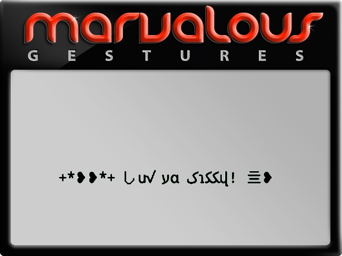 LUV YA SISSY! GESTURE