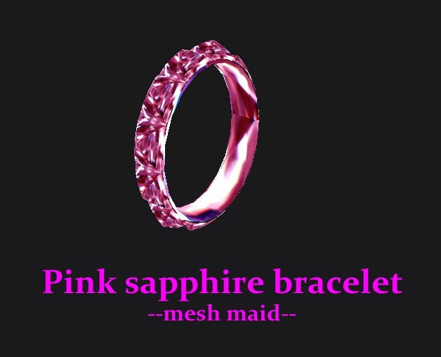 Pink sapphire bracelet (mesh)