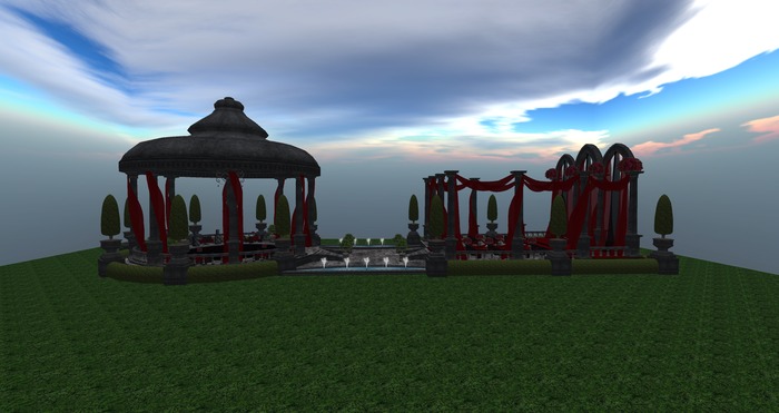 Wedding Gazebo Venu Small - Goth Red [Boxed]